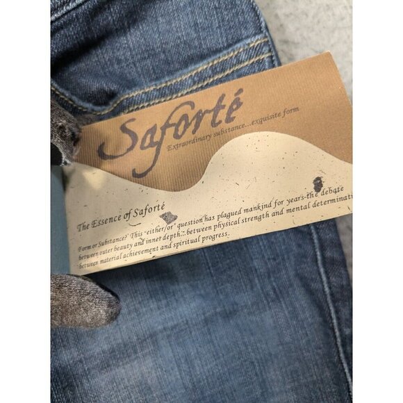 Saforte Jeans Womens 30 Bootcut Lovely Fit Studs Detail Pockets Blue - Picture 7 of 16